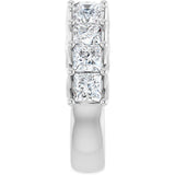 10K Gold Square Natural Diamond Woven-Design Anniversary Band – 1 3/4–3 9/10 CTW - White Gold - view 4