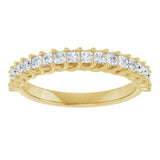 14K Gold Square Natural Diamond Woven-Design Anniversary Band – 1/2–1 1/3 CTW - Yellow Gold - view 3