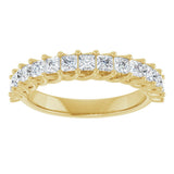 10K Gold Square Lab-Grown Diamond Woven-Design Anniversary Band – 1/3–1 1/4 CTW - Yellow Gold - view 3