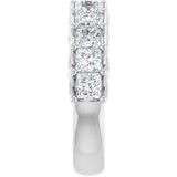 10K Gold Square Lab-Grown Diamond Woven-Design Anniversary Band – 1 3/8–4 CTW - White Gold - view 4