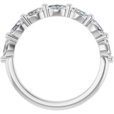 Platinum Marquise Lab-Grown Diamond Shared-Prong Anniversary Band – 1/4–1 CTW - view 2
