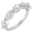 Platinum Oval Lab-Grown Diamond Shared-Prong Anniversary Band – 9/10–1 7/8 CTW
