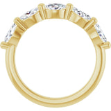 14K Gold Marquise Lab-Grown Diamond Shared-Prong Anniversary Band – 1 CTW - Yellow Gold - view 2
