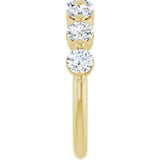 10K Gold Round Lab-Grown Diamond Shared-Prong Anniversary Band – 9/10–1 1/3 CTW - Yellow Gold - view 4