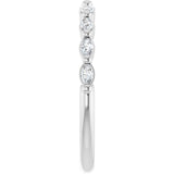 Platinum Marquise Lab-Grown Diamond Shared-Prong Anniversary Band – 1/4–1 CTW - view 4