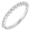 Platinum Round Lab-Grown Diamond Shared-Prong Anniversary Band – 1.5 mm Stones