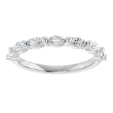 Platinum Marquise Lab-Grown Diamond Shared-Prong Anniversary Band – 1/4–1 CTW - view 3