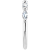 Platinum Marquise Lab-Grown Diamond Shared-Prong Anniversary Band – 1/4–1 CTW - view 4