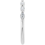 Platinum Marquise Lab-Grown Diamond Shared-Prong Anniversary Band – 1/4–1 CTW - view 4