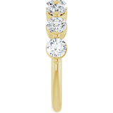 10K Gold Round Lab-Grown Diamond Shared-Prong Anniversary Band – 1 5/8 CTW - Yellow Gold - view 4