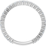 Platinum Round Lab-Grown Diamond Shared-Prong Anniversary Band – 1.7 mm Stones (1/2 CTW) - view 2