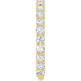 14K Gold Round Lab-Grown Diamond Shared-Prong Anniversary Band – 2.25 mm Stones (1 CTW) - Yellow Gold - view 4