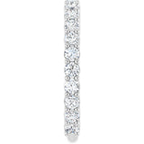 14K Gold Round Natural Diamond Shared-Prong Anniversary Band – 2.25 mm Stones - White Gold - view 4
