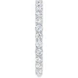 14K Gold Round Natural Diamond Shared-Prong Anniversary Band – 2 mm Stones - White Gold - view 4