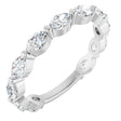 Platinum Marquise Lab-Grown Diamond Shared-Prong Anniversary Band – 4.5x2.5 mm Stones