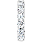 Platinum Round Lab-Grown Diamond Shared-Prong Anniversary Band – 3.8 mm Stones (2 9/10 CTW) - view 4