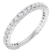 Platinum Round Lab-Grown Diamond Shared-Prong Anniversary Band – 1.75 mm Stones (1/2 CTW)