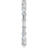14K Gold Straight Baguette Lab-Grown Diamond Shared-Prong Anniversary Band – 3x1.3 mm Stones - White Gold - view 4