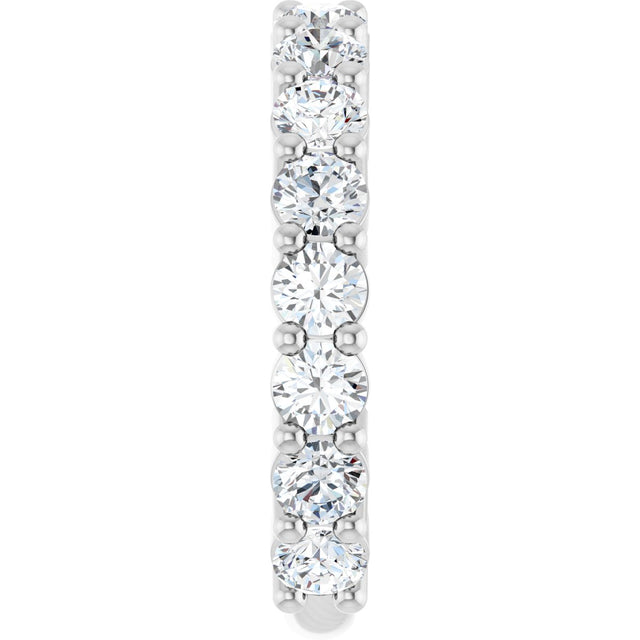 Platinum Round Lab-Grown Diamond Shared-Prong Anniversary Band – 3.2 mm Stones (1 9/10 CTW) - view 4