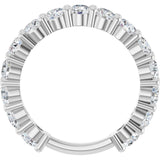 Platinum Round Lab-Grown Diamond Shared-Prong Anniversary Band – 3.5 mm Stones (2 3/8 CTW) - view 2