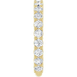 14K Gold Round Natural Diamond Shared-Prong Anniversary Band – 2.5 mm Stones - Yellow Gold - view 4