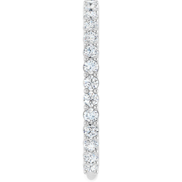 Platinum Round Lab-Grown Diamond Shared-Prong Anniversary Band – 1.7 mm Stones (1/2 CTW) - view 4