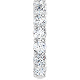 Platinum Round Lab-Grown Diamond Shared-Prong Anniversary Band – 3.5 mm Stones (2 3/8 CTW) - view 4