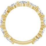 14K Gold Marquise Lab-Grown Diamond Shared-Prong Anniversary Band – 4.5x2.5 mm Stones - Yellow Gold - view 2