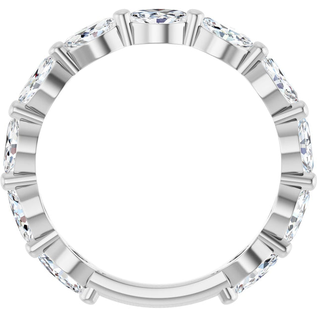 Platinum Marquise Lab-Grown Diamond Shared-Prong Anniversary Band – 4.5x2.5 mm Stones - view 2