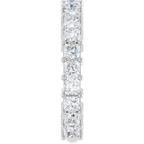 Platinum Square Natural Diamond Shared-Prong Anniversary Band – 3/4–1 9/10 CTW - view 4