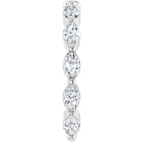 Platinum Marquise Lab-Grown Diamond Shared-Prong Anniversary Band – 4.5x2.5 mm Stones - view 4