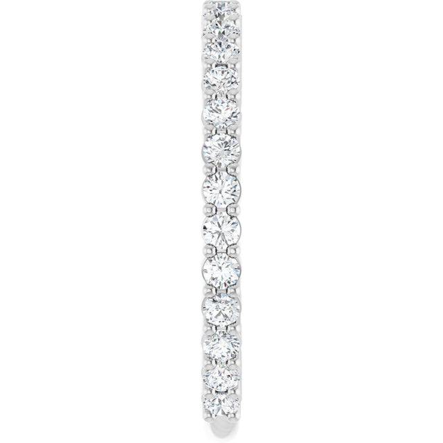 Platinum Round Lab-Grown Diamond Shared-Prong Anniversary Band – 1.75 mm Stones (1/2 CTW) - view 4