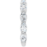 Platinum Oval Natural Diamond Shared-Prong Anniversary Band – 2 1/2–3 1/3 CTW - view 4