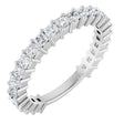 Platinum Square Natural Diamond Shared-Prong Anniversary Band – 3/4–1 9/10 CTW