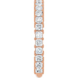 14K Gold Square Natural Diamond Shared-Prong Anniversary Band – 3/4–1 9/10 CTW - Rose Gold - view 4
