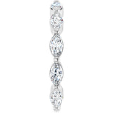 Platinum Marquise Lab-Grown Diamond Shared-Prong Anniversary Band – 5x2.5 mm Stones - view 4