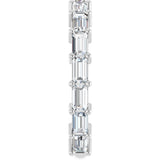 Platinum Straight Baguette Lab-Grown Diamond Shared-Prong Anniversary Band – 3.5x2 mm Stones - view 4