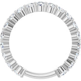 Platinum Round Lab-Grown Diamond Shared-Prong Anniversary Band – 2.8 mm Stones (1 1/3 CTW) - view 2