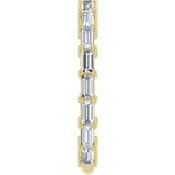 14K Gold Straight Baguette Lab-Grown Diamond Shared-Prong Anniversary Band – 3x1.5 mm Stones - Yellow Gold - view 4