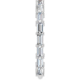 Platinum Straight Baguette Natural Diamond Shared-Prong Anniversary Band – 5/8–1 1/2 CTW - view 4