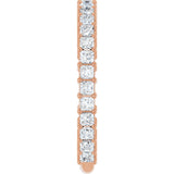 14K Gold Square Natural Diamond Shared-Prong Anniversary Band – 3/4–1 9/10 CTW - Rose Gold - view 4