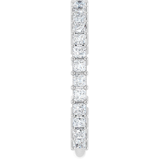 Platinum Square Natural Diamond Shared-Prong Anniversary Band – 3/4–1 9/10 CTW - view 4