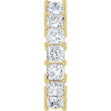 14K Gold Square Lab-Grown Diamond Shared-Prong Anniversary Band – 3.5x3.5 mm Stones - Yellow Gold - view 4