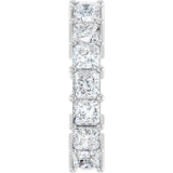 Platinum Square Lab-Grown Diamond Shared-Prong Anniversary Band – 3.5x3.5 mm Stones - view 4
