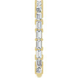 14K Gold Straight Baguette Natural Diamond Shared-Prong Anniversary Band – 5/8–1 1/2 CTW - Yellow Gold - view 4