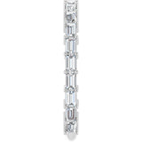 Platinum Straight Baguette Lab-Grown Diamond Shared-Prong Anniversary Band – 2.5x1.5 mm Stones - view 4