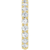 14K Gold Round Lab-Grown Diamond Shared-Prong Anniversary Band – 2.8 mm Stones (1 1/3 CTW) - Yellow Gold - view 4