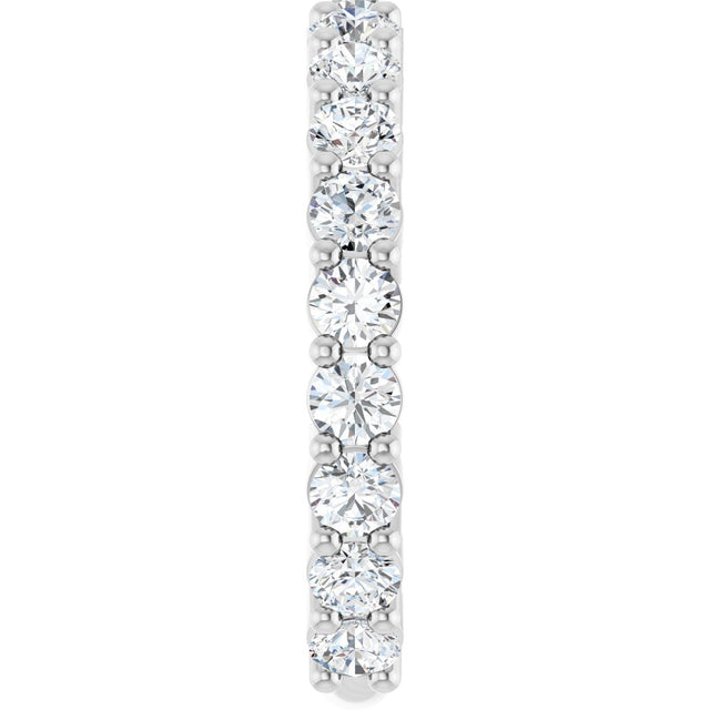 Platinum Round Lab-Grown Diamond Shared-Prong Anniversary Band – 2.8 mm Stones (1 1/3 CTW) - view 4