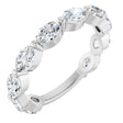 Platinum Marquise Lab-Grown Diamond Shared-Prong Anniversary Band – 5x3 mm Stones