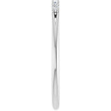 Platinum Round Natural Diamond Share-Prong Seven-Stone Anniversary Band – 1/10–5/8 CTW - view 4